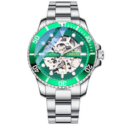 CHENXI Men Golden Stainless Steel Watches Fashion Automatic Mechanical Watch Male Luminous hands Clocks 30M Waterproof Watch