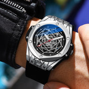 CHENXI New Men Automatic Business Watch Luxury Brand Fashion Leather Waterproof Mechanical Tourbillon Wristwatch Mens Watches