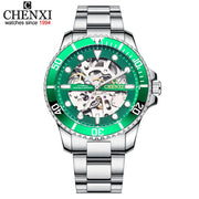 CHENXI Watch Automatic Mechanical Watches Man Wristwatches Men&#39;s Mechanical Watch Male Black Hollow out Clock Relogio Masculino