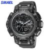 SMAEL Sports Watch Men Digital Quartz Double Display Watches  Youth Military Mens Waterproof Stopwatch Clock Male Outdoo Hour