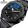 CHENXI New Fashion Men Waterproof Watch Top Brand Luxury Leather Square Dial Men Sports Quartz Wrist Watch Relogio Masculino