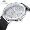 MINI FOCUS Men Watch Top Brand Luxury Quartz Watches Mens Casual Fashion Genuine Leather Male Wristwatch New Waterproof Clock