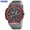 SMAEL Men Sport Watches For Men Alarm Military Stopwatch LED Digital Back Light Dual Time Display 8006 Male Wristwatch Army