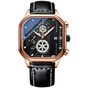 CHENXI Classic Mens Watches Top Luxury Brand Square Dial Date Quartz Wrist Watch Men Waterproof Sport Clock Chronograph