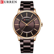 CURREN Ultra thin Fashion Mens Wristwatch Top Brand Luxury Stainless Steel Scratch-resistant Watch Casual Quartz Male Clock