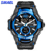 SMAEL Men Watches Fashion Sport Super Cool Quartz LED Digital Watch 50M Waterproof Wristwatch Men Military Army Clock Male