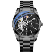 CHENXI Automatic Mechanical Watch Men Tourbillon Luxury Stainless Steel Watches Quartz Mens Waterproof Wrist Watch Man Clock