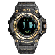 SMAEL Luxury Brand LED Digital Watches for Men Waterproof Outdoor Sport Smart Watch Black Military Chronograph Wristwatch Male