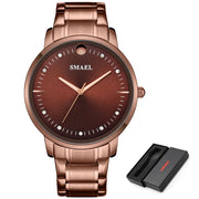 SMAEL Fashion Quartz Men Watch Leather Top Brand Luxury Waterproof Mens Casual Date Sport Watches Clock Relogio Masculino