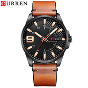 New CURREN Mens Watches Business Fashion Top Luxury Brand Sport Quartz Wrist Watch Waterproof Men Leather Analog Clock Relogio