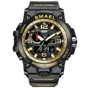 SMAEL1545D Sport Watch For Men Army LED Waterproof Watches Men&#39;s Top Luxury Brand Digital Quartz WristWatch Male wrist Stopwatch