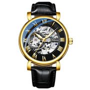 CHENXI Luxury Mens Mechanical Wristwatch Waterproof Automatic Tourbillon Skeleton Watch Men Leather Business Clock Reloj Hombre