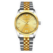 Golden New Clock gold Fashion Men watch full gold Stainless Steel Quartz watches Wrist Watch Wholesale CHENXI Gold watch men