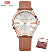 MINI FOCUS Women Watches Top Brand Luxury Quartz Ladies Leather Wrist Watch  Fashion Casual Dress Women&#39;s Clock Relogio Feminino