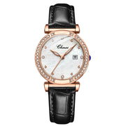 CHENXI Brand Women&#39;s Watches Rose Gold Top Brand Luxury Waterproof Watch Ladies Calendar Quartz Wrist Watch Leather Reloj Mujer