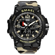 SMAEL Fashion Sport Watch Men Alarm Clock Camouflage Waterproof Week Display Men Watches Digital Watch relogio masculino 1545B