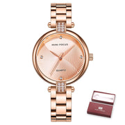 MINI FOCUS New Arrival Women Watch Famous Luxury Brand Fashion Quartz Watches Waterproof Stainless Steel Lady Clock reloj mujer