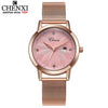 CHENXI Women Watch Simple Rose Gold Quartz Clock Ladies Waterproof Stainless Steel Watches Lady Luxury Brand Wrist Watch Clock