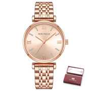 MINI FOCUS Women Watches Luxury Brand Diamond Dial Ladies Quartz Watch Female Dress Wristwatch Waterproof Clock Relogio Feminino