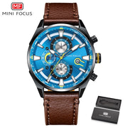 MINI FOCUS Watch Top Brand Men Analog Quartz Watches Chronograph Sport Waterproof Clock Man Wrist Watches Military Men&#39;s Clock