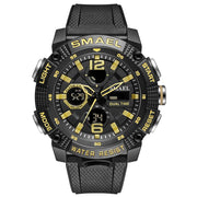 SMAEL Military Sport Watch Men Dual Display Waterproof Top Brand Luxury Digital Quartz Clock Male Wrist Watch Relogio Masculino