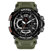 SMAEL Top Brand Luxury Sport Watch Men Digital Watches 5Bar Waterproof Military Dual Display Wristwatches Relogio Masculino 1702