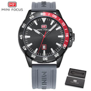 MINI FOCUS Luxury Brand Military Watch Men Quartz Clock Man Casual Fashion Watches Men&#39;s Silicone Strap Watch Relogios Masculino