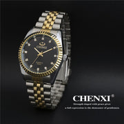 Best Couple New CHENXI Steel Band quartz watch men and women watches fashion lovers watches Women&#39;s dress watch free shipping