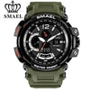 SMAEL Top Brand Luxury Sport Watch Men Digital Watches 5Bar Waterproof Military Dual Display Wristwatches Relogio Masculino 1702