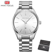 MINI FOCUS New Men Watch Brand Luxury Wrist Quartz Mens Watches Military Army Stainless Steel Waterproof Male Wristwatches
