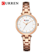 CURREN Women Watches Rose Gold Quartz Bracelet Watch for Ladies Top Brand Luxury Women Wrist Watch Girl Clock Relogio Feminino