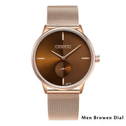 CHENXI Brand New Fashion Couple Wristwatches Waterproof Men Clock Lover Rose Gold Women Dress Watches Ladies Quartz Watch Gift