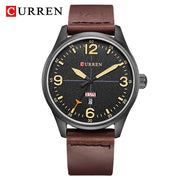 Luxury Brand CURREN Men Watches Fashion Casual Sports Wrist Watch Men Leather Military Watch Mens Quartz Clock Relogio Masculino