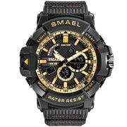 SMAEL New Fashion Digital-Watch Mens Sports Watches Men Army Military Wristwatch Relogio Masculino Analog Clock Quartz Watch