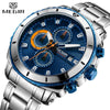 MEGIR Men Watch Business Full Steel Quartz Watches Chronograph Men Casual Waterproof Date Sports Watch Clock Relogio Masculino