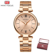 MINI FOCUS Wrist Watch Women Fashion Stainless Steel Quartz Watches Bracelet Clock Luxury Ladies Watch Women&#39;s Relogio Feminino