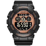 SMAEL Sport Watches Mens Digital WristWatches Male Chronograph Military Army Camouflage Wrist Watch LED Display Watches For Men