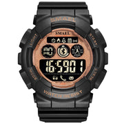 SMAEL Male Military Army Camouflage Wrist Watch LED Display Watches Chronograph Sport WristWatches Mens Digital Watches For Men