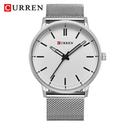 Mens Top Brand Watches CURREN Luxury Quartz Watch Men Waterproof Sport Wrist Watch For Men Slim Mesh Clock Relogio Masculino