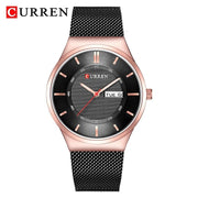 CURREN Brand Watch Men Business Waterproof Clock Slim Mesh Strap Quartz Mens Watches Top Brand Luxury Relogio Masculino Fashion