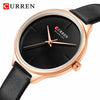 CURREN Fashion Simple Women Watches Luxury Brand Leather/Stainless Steel Quartz Watch Ladies Waterproof Clock relogio feminino