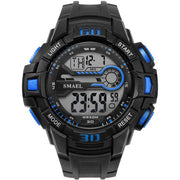 SMAEL Men Sport Watch LED Electronic Wrist Watches Time Water Resistant with  Automatic Alarm Men&#39;s Digital Wrist Watches