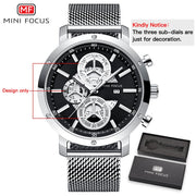 MINI FOCUS Mens Watches Waterproof Quartz Business Watch Men&#39;s Top Brand Luxury Fashion Casual Watches Male Relogio Masculino