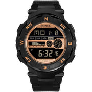 SMAEL Brand Mens Sports Watches Waterproof Digital LED Military Watch Men Fashion Casual Electronics Wristwatches Digital Clock