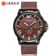 CURREN Men Watches Brand Luxury Leather Strap Waterproof Sport Quartz Chronograph Military Watch Men Clock Relogio Masculino