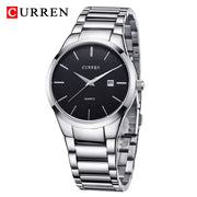 CURREN Fashion Simple Men Watch Slim Steel Strap Waterproof Watch For Men Quartz Business Watch Clock 8106 Relogio Masculino