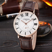 CHENXI 076B Luxury Brand Watches Male fashion casual quartz watch Classic genuine Leather Strap men wristwatch Relogio Masculino