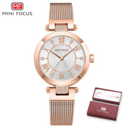 MINI FOCUS Women Fashion Casual Watch Simple Quartz Lady  Wristwatch Female Luxury Brand Waterproof Watches Clock reloj mujer