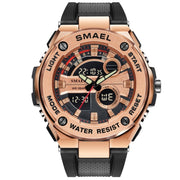 SMAEL Military Watch Waterproof Sports Watches Men LED Digital Quartz Wristwatches Top Brand Luxury Clock Relogio Masculino