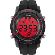 SMAEL Luxury Brand Mens Sports Watches Dive 50m Digital LED Military Watch Men Fashion Casual Electronics Wristwatches Hot Clock